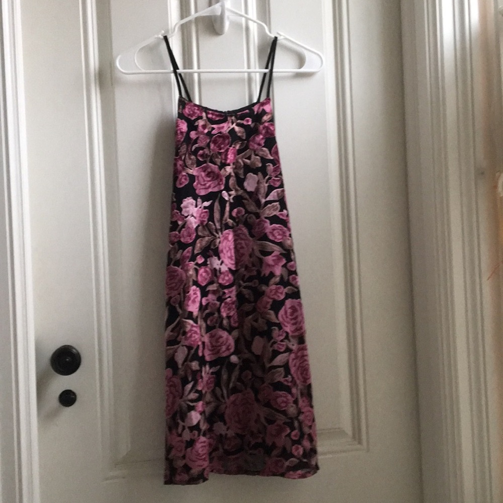 Aqua floral dress